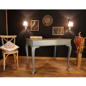 Resim Wooding Mobilya Wooding 120 Cm Masif Gri Naturel Yemek Masası 