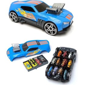 Resim Hot Wheels Race N' Haul 2'si 1 Arada Saklama Kutusu Çok Renkli 