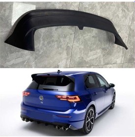 Resim Volkswagen Golf 8 Bagaj Üstü Spoiler Parlak Siyah Abs 2021 Sonras 