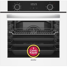 Resim Simfer SB8216 Airfry 66 LT Ankastre Fırın Beyaz 