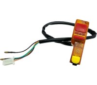 Resim Dream011 Universal 7/8" 22mm Turuncu Motor Tutamak Start Stop Kill Düğmesi Atv Scooter 