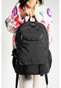 Resim Ultra Hafif Çok Cepli Su Geçirmez Sırt Çantası Unisex Siyah Model: 571-1h - Siyah 