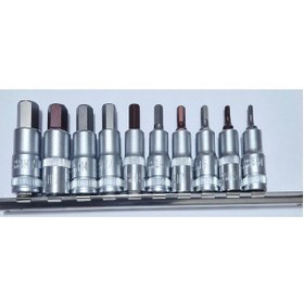 Resim Hakantorna Rico 1/2 Kısa Allen Lokma Takımı Cr-v 10 Parça 