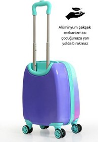 Resim Louisiana Polo 0249 Polikarbon Deniz Kızı Çocuk Valizi 