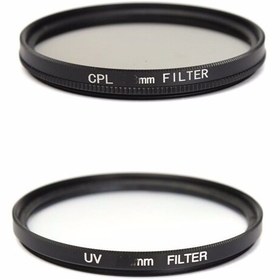 Resim BandB 72mm Canon Nikon Yongnuo Sony Lens Uyumlu Uv Cpl Filtre Seti 2li Set 72mm 