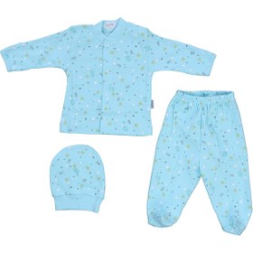 Resim Sebi Bebe Bebek Pijama Takımı Lüx Bulut Desenli 