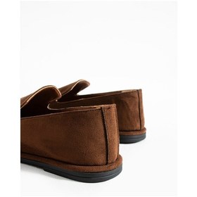 Resim Konforlu Kadın Süet Mokasen Ayakkabı Loafer Acıkahve 