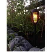 Resim Solar Alev Efektli Bahçe Lambası 
