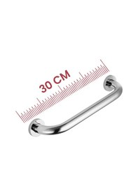 Resim Yaşlı Ve Engelli Tutunma Barı Krom Kaplama 30 Cm, Küvet Ve Duş Tutamağı, Kaymaz Güvenlik Barı Krom 