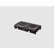 Resim Mupa 2020 1000 + 1500 W Çift Gözlü Elektrikli Ocak Siyah 