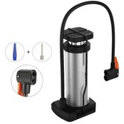 Resim Skygo Yüksek Basınçlı Alüminyum Gümüş Renk Top Bisiklet Taşınabilir Hava Ayak Pompası 