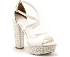 Resim Bags Shoes Guja 23Y805 Bride Kadın Platformlu Taşlı Abiye Gelin Ayakkabısı 