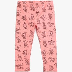 Resim Kız Bebek Minnie ve Mickey Mouse Tayt Lisanslı Fitilli Pamuklu 