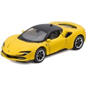 Resim Maisto 1:64 Speed Icons - Ferrari Sf90 Stradale Sarı Çok Renkli 