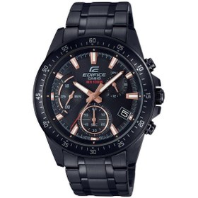 Resim Casio Efv-540dc-1bvudf Quartz Çelik Siyah 10 Atm 44 Mm Erkek Kol Saati Siyah 