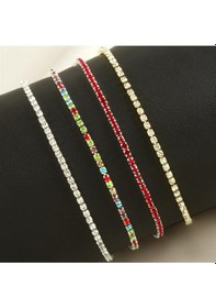 Resim Gldısptm 11596288-renkli 2 Mm Minik Şerit Taşlı Suyolu Bileklik-renkli Çok Renkli 