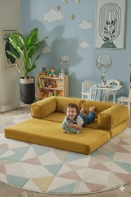 Resim Legom Kids Koltuk Çocuk Oyun Koltuğu Çocuk Aktivite Yatağı - Antrasit 