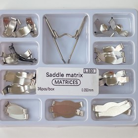 Resim 36 parça Bitişik Anti-İmpaksiyon Kiti, Paslanmaz Çelik Anatomik Yaylı Klips Matris Kayışı, Arka Diş Restorasyonu Metal Şekillendirme Plak Sistemi, Hassas Kama Halka Sabitleme Alet Kutusu 