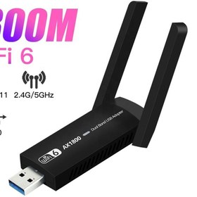 Resim Apera NR35 USB Wifi 6 Kablosuz Ağ Adaptörü Wireless 1800Mbps Windows MacOS Linux 