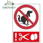 Resim Wenchang Shop C Stil R Earlfamıly 13CM x 9.2cm Ors Yasak Tuvalet Araba Sticker Anime Su Geçirmez Buzdolabı Dekorasyon Araba Aksesuar Çıkartması (Yurt Dışından) 