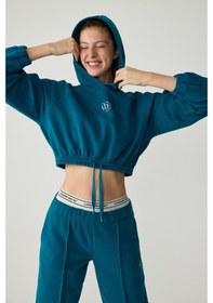 Resim Urban Beat Kathrıne Kadın Kapüşonlu Mavi Sweatshirt Mavi 