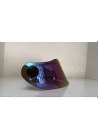 Resim Kask Camı Mt V-14b İridyum Cam Açık Pembe - Mavi 