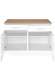 Resim Tdesigno Ares Mutfak Çekmeceli Alt Modül - Dolap 120 Cm Beyaz (TEZGAH DAHİL DEĞİLDİR) 