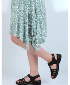 Resim Ayakcenter 14823 Polero Kadın Düz Yazlık Sandalet Siyah 