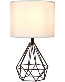 Resim 571 Store Komidin Üstü Metal Tardu Siyah Abajur Krem Şapka 