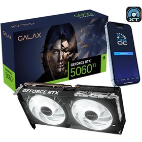Resim GALAX GeForce RTX 5060 Ti 1-Click OC 8GB GDDR7 128 Bit DLSS 4 Ekran Kartı (56ISN8MDCPCT) 