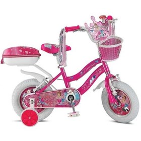Resim Ümit 1208 Prıncess-sepet-v-kız Çocuk Bisikleti 12 Jant Pembe Çok Renkli 
