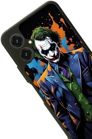 Resim Omix X5 ile Uyumlu Mat Siyah Kılıf, Joker Baskılı, Yumuşak Silikon, Şok Emici 
