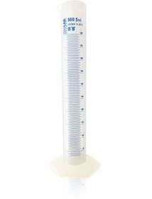 Resim ISOLAB 500ml Plastik Mezür Mavi Skala 