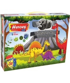 Resim Ohbe Express Heroes Dough Oyun Hamuru Dinazor Seti 21 Parça ERN568 