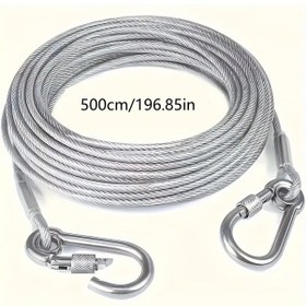 Resim Chuangyinshop Dayanıklı Çamaşır Kurutma Askısı 500 Cm Paslanmaz Çelik İç Ve Dış Mekan 