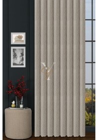 Resim İthal Kadife Fon Perde Plise 01 V-302 Ekru Ekru 