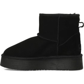 Resim Nine West Asteferne Siyah Kadın Kar Botu Deri Süet Dış Materyal ve 5 cm Topuk ile Şık Tasarım 