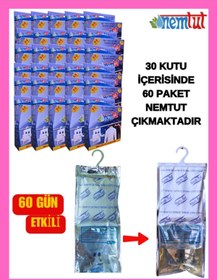 Resim nemtut Nem Alıcı Rutubet Emici Koku Giderici Korozyon Önleyici ( 30 Kutu Içerisinde 60 Paket ) 