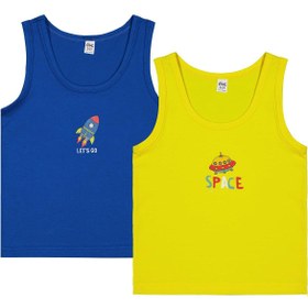 Resim Civil Boys Space 2-10 Yaş Erkek Çocuk 2'li Atlet - Standart 8-9 Yaş 