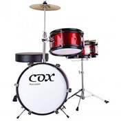 Resim Cox Junior Kırmızı Çocuk Baterisi 