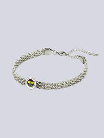 Resim Fenerbahçe Hasır Çelik Unisex Bileklik - Gümüş / Standart 