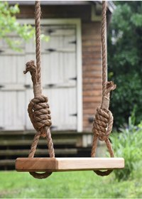 Resim Bamena Wood Hangon Ahşap Salıncak 
