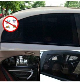 Resim 2 Adet Araba Arka Cam Perdesi Oto Yan Cam Perde Araç Güneşlik Gün 