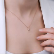 Resim Abries Jewellery 14 Ayar Kadın Altın Pırlanta Symbol Kolye 