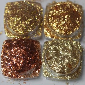 Resim Büyük Boy Metallik Seri Glitter Tozları, Burguncu Renkli Parlayan Mika Tozu, Ren, Cam ve El Sanatları için Yüksek Parıltılı, Sanat ve El Sanatları Projeleri için İdeal 