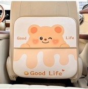 Resim Dashanshop Donut Bear Orta Boy Anti-kick Koruma Matı Pu Deri Dayanıklı Saklama Cebi 
