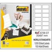 Resim Ekstrafix Sürekli Form Etiket (FİX5728) 35 x 97MM 