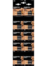 Resim Duracell 20'li Kartela 1.5 V Alkalin Aa Kalem Pil - Net9295-3854 