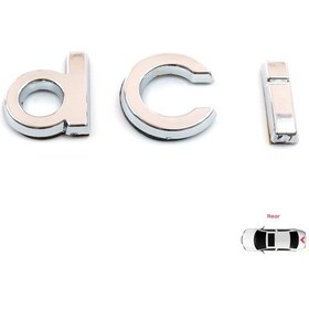 Resim Megane Mk3 Clio Mk4 Duster için Krom "dci" Amblem Yazısı N11.9295 