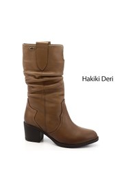 Resim Gönderi R Kadın Vizon Antik Kalın Topuklu Körüklü Hakiki Deri Çizme Gkzc13447531 Vizon 